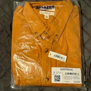 Goodthreads Men's Slim-Fit Long-Sleeved Stretch Oxford Shirt with Pocket